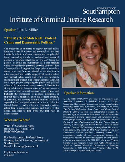 Part of the ICJR Seminar Series