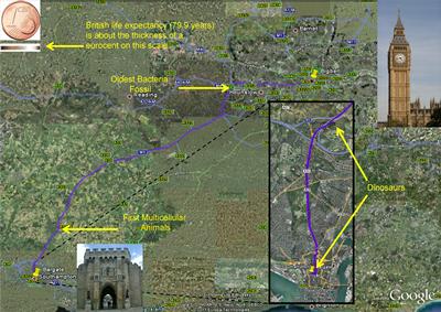 Google Earth’s route map helps explain incomprehensibly large time spans 