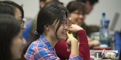 Female student in lecture
