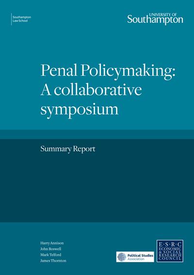 Penal Policymaking