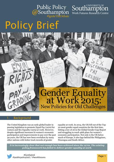 Gender Equality at Work