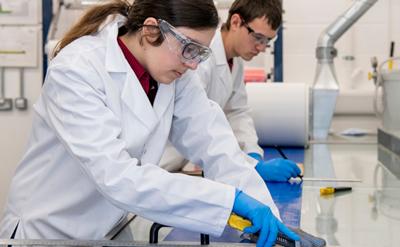 Students making a test in Laboratory