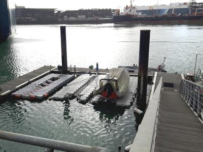 Pontoons in Empress Dock