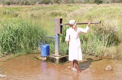 a well