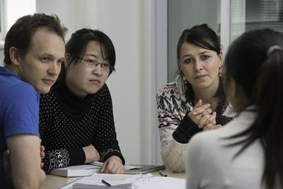 Group of people listening