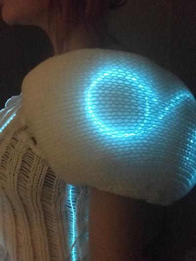 light-emitting knitted dress