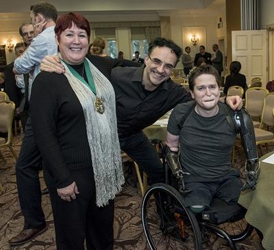Cllr Karen Hamilton, Professor Noel Fitzpatrick, Alex Lewis