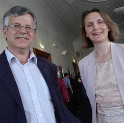 Dr Aimee Bunting with Dr Tony Kushner