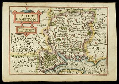 Early seventeenth-century map of Hampshire