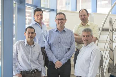 Andrew Hector, Bruno Linclau, Chris Skylaris and Ali Tavassoli pictured with Head of Department Phil Gale