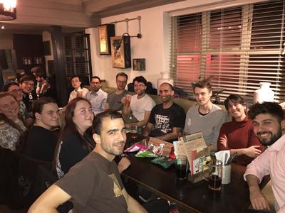 Celebrating Gabriele's PhD viva and welcoming new members 10/2019