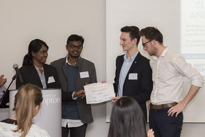 JuaMaji being awarded second place