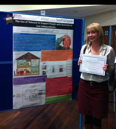 Katherine Penny and her award winning poster