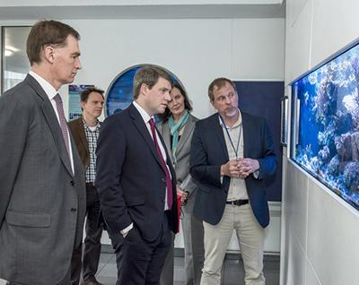 Chris Skidmore MP visits the National Oceanography Centre Southampton.