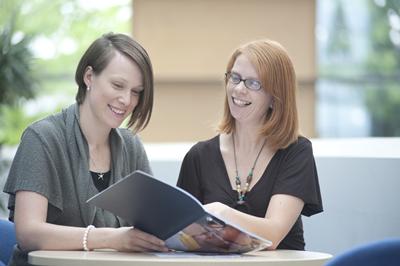 Student and tutor meeting