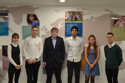 Students pitching their business ideas
