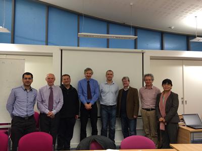 From left to right: Mahdi Kiaee; Peter Stevenson; Suleiman Sharkh; Paul Jennings; Andy Cruden; Peter Hall; David Infield; Jihong Wang