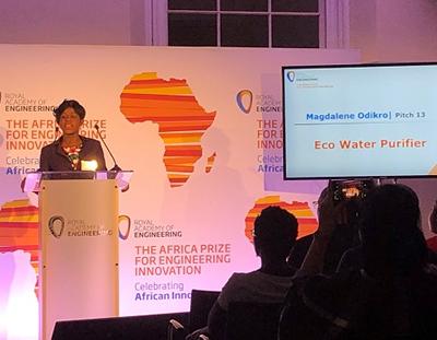 Magdalene Odikro presenting