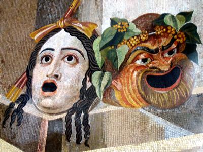 Tragic comic masks