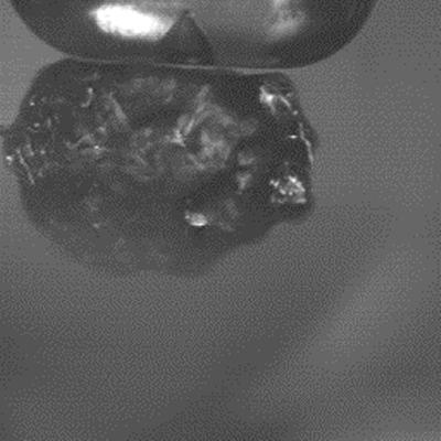 When a bubble experiences a very strong sound field, its surface oscillates.   These oscillations are called Faraday waves.