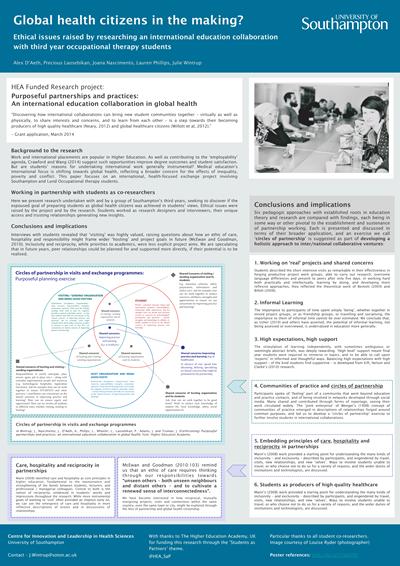 Global Health Citizens in the making?