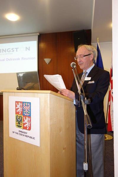 Dr David Lawson at the Embassy of the Czech Republic