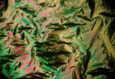 Light intensity from liquid crystal