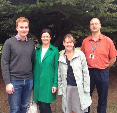 Tom Gleeson, Dr Sarah Caddick, Professor Lindy Holden-Dye and Dr Herman Wijnen