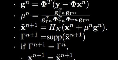 The IHT algorithm