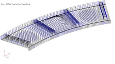 Finite element model graphic
