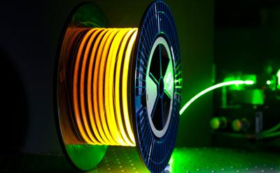 A coil of lighted cable