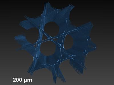 Computerized tomography of a MOFC