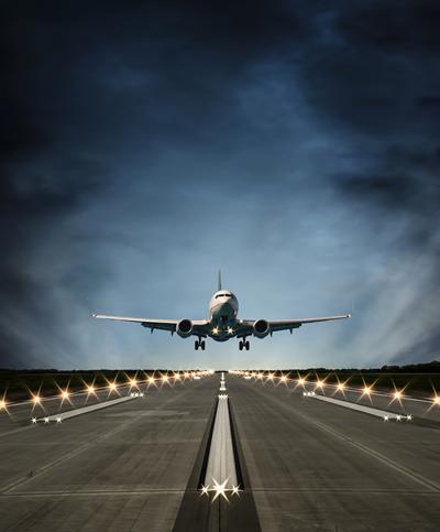 Aeroplane coming in to land