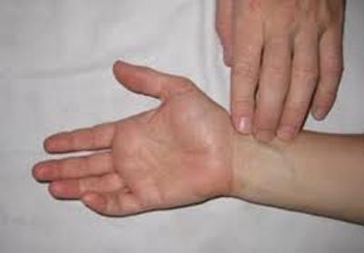 Image of pulse being taken