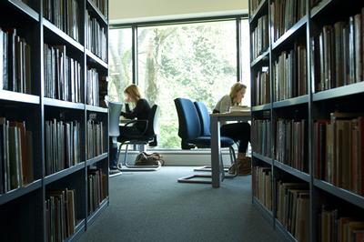Students in library