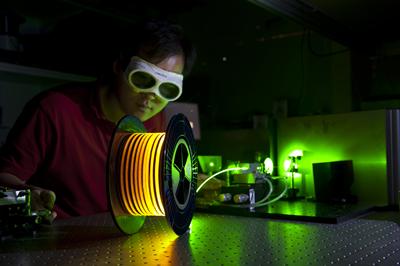 Researcher at work