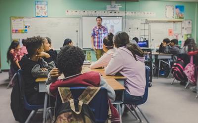 Teacher and class
