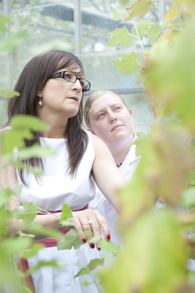 Gail Taylor and student