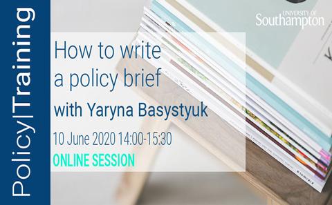 How to write a policy brief
