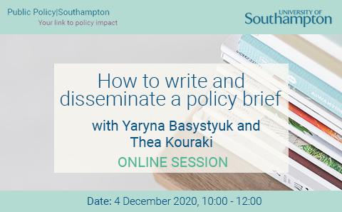 How to write a policy brief