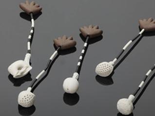 Shaken Strained & Measured by Helen Marton. Porcelain, Gabbroic Clay - Inspired by Archaeological finds from Százhalombatta, Hungary