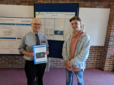 Patrick Sear with Prof Rainer Weiss