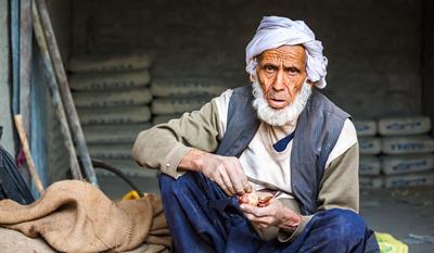 Older man in Pakistan
