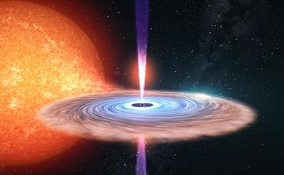 Picture of black hole jet