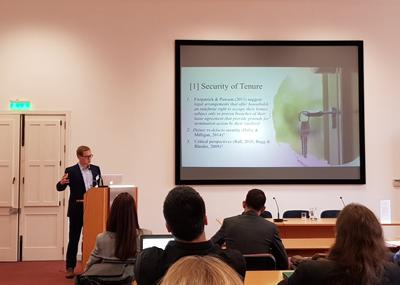 Mark Jordan, presenting in Malta