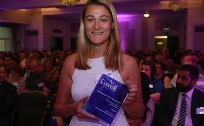Sarah with her Cavell award