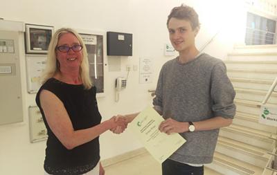 Postgraduate researcher Tom Ellaby