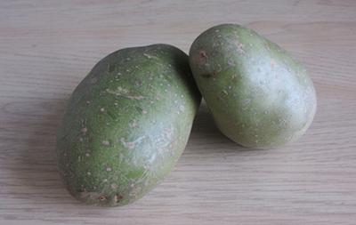 Green potatoes
