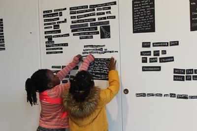 Image of children being creative