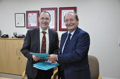 Prof Mark Smith and Cllr Keith Mans